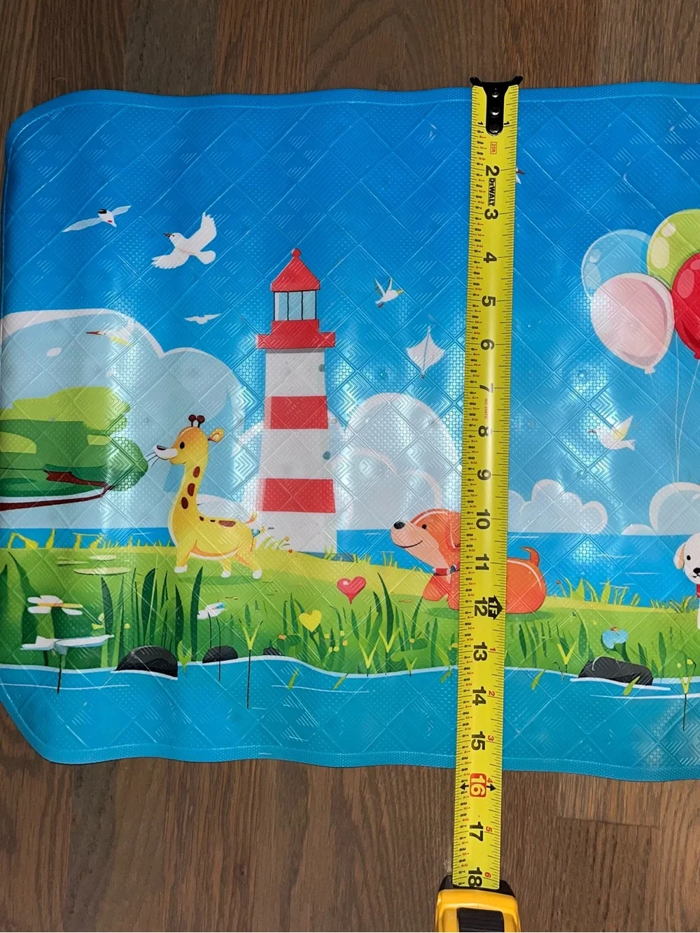 NWOT Kids Rainbow Animal Bath Mat Non Slip Bathroom Mat